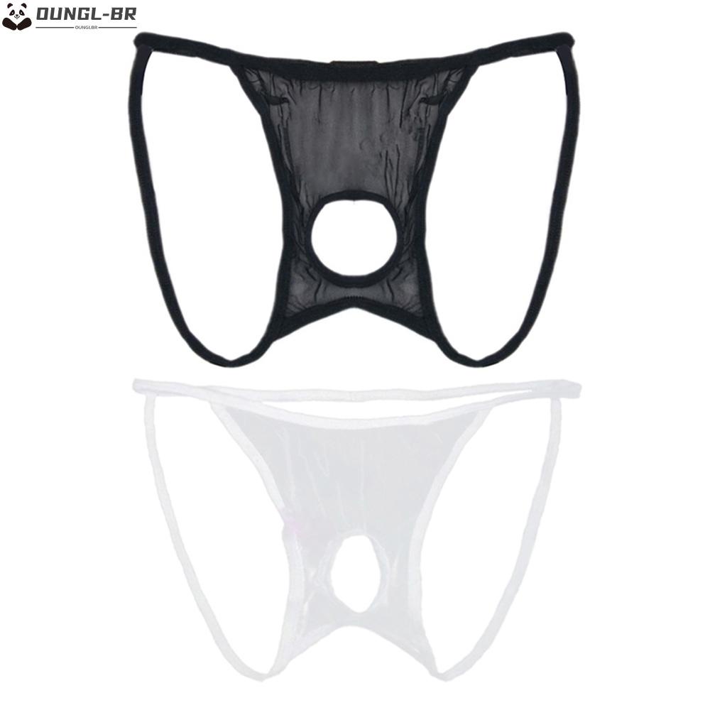 Roupa Íntima Masculina Lingerie Sexy Sheer String Thong Cueca