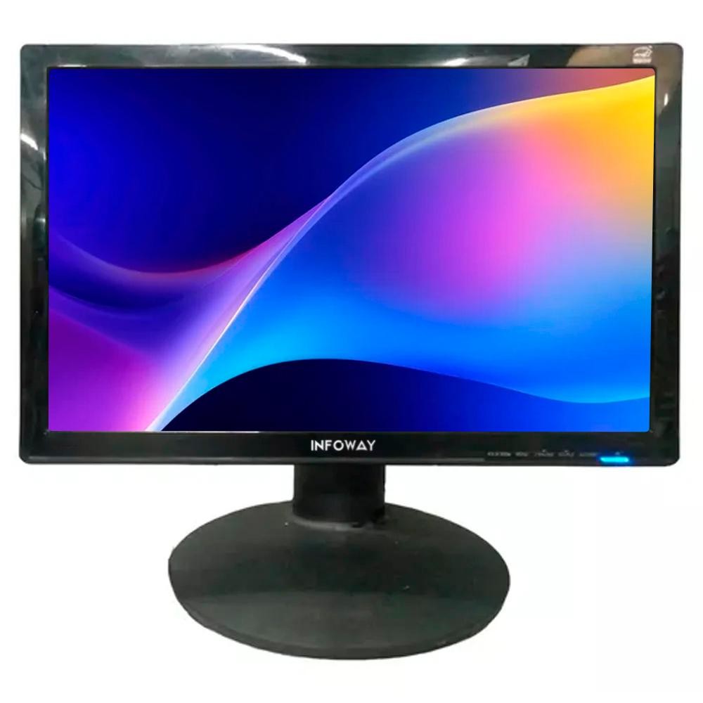 Usado Monitor Infoway W Pe P Widescreen Base Regul Vel Vga Dvi