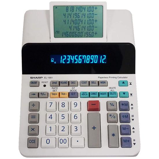 Calculadora Sharp EL 1901 12 Digitos 220V Branco Shopee Brasil