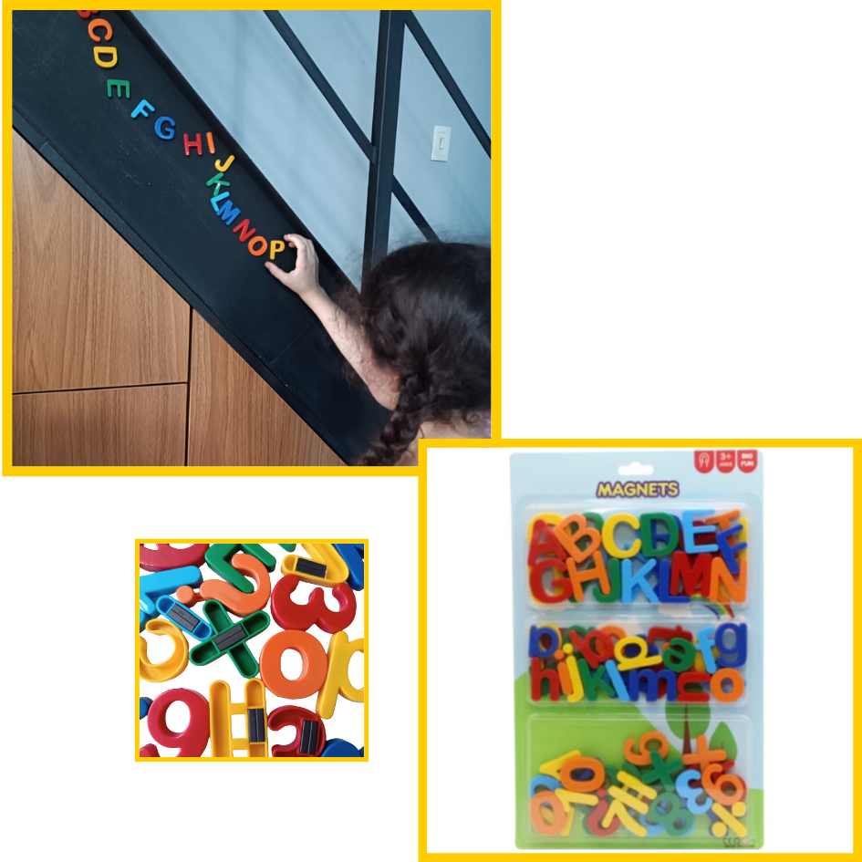 Alfabeto Magn Tico Letras N Meros Educativo Im Infantil Shopee Brasil