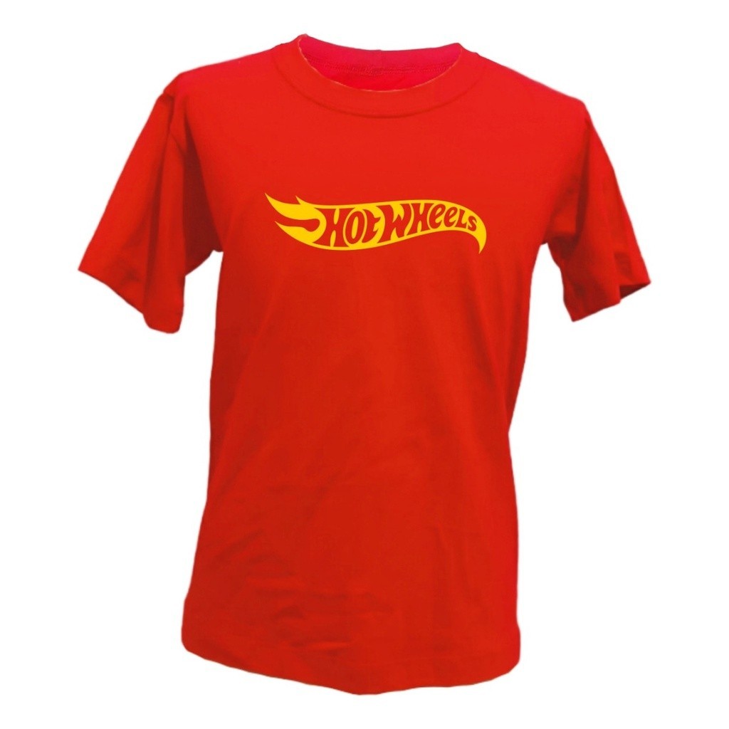 Tshirt Camiseta Hot Wheels Infantil E Adulto Shopee Brasil
