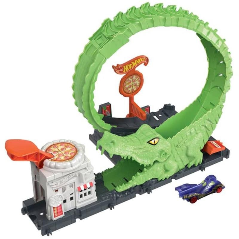 Hot Wheels Pista City Ataque Do Crocodilo Hkx Mattel Shopee Brasil