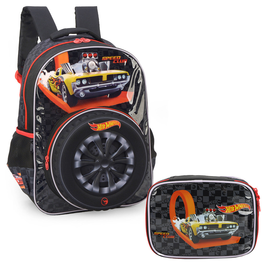 Kit Mochila De Costas Hot Wheels Estojo Box 100 Pens Luxcel Shopee Brasil