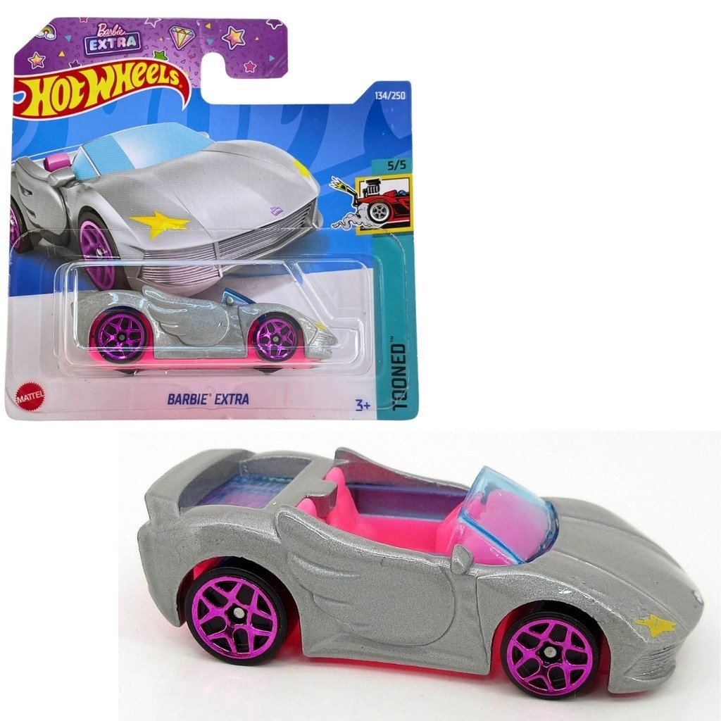 Miniatura Hot Wheels Barbie Extra Rosa E Cinza Shopee Brasil