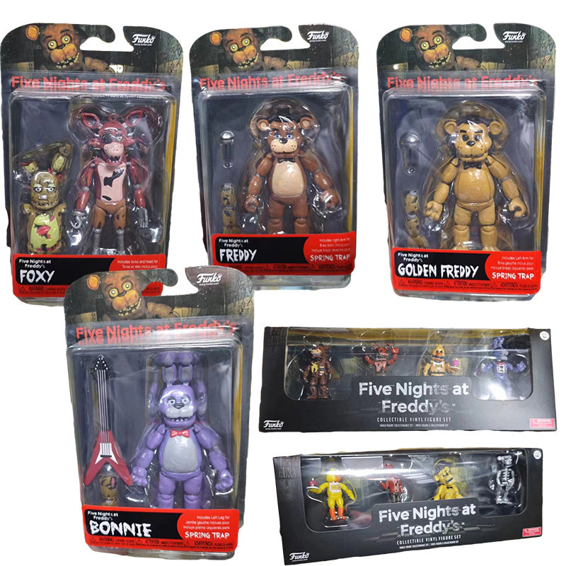 Funko FNAF Ação Figura Cinco Noites No Freddy Foxy Bonnie Chica