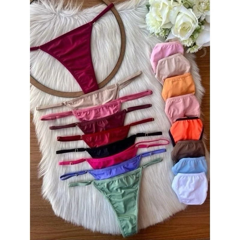 Kit Fio Duplo Conforto Regulagem Ajustavél Fio Dental lingerie