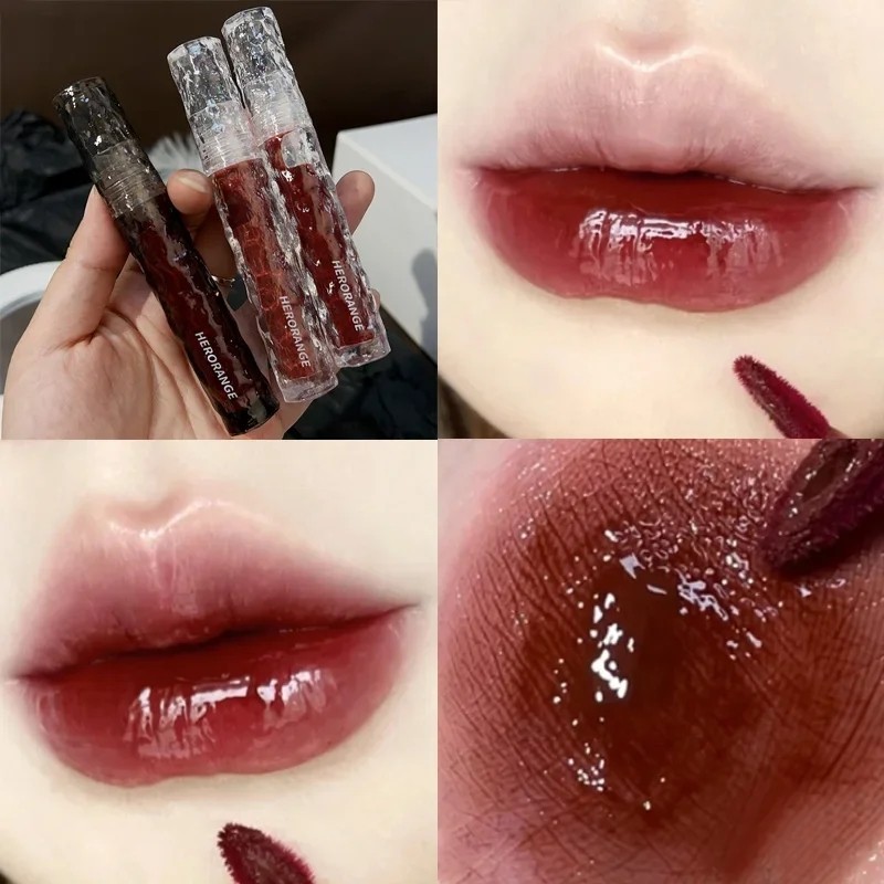 Batom L Quido De Vidro Espelho Cores Water Light Nude Brown Lip Gloss