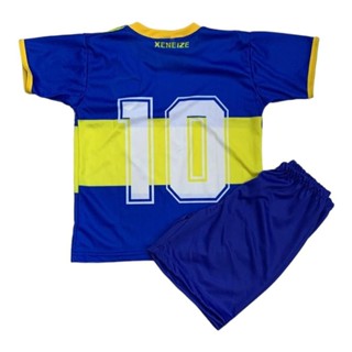 Kit Conjunto Infantil E Juvenil De Futebol Do Boca Juniors Shopee Brasil