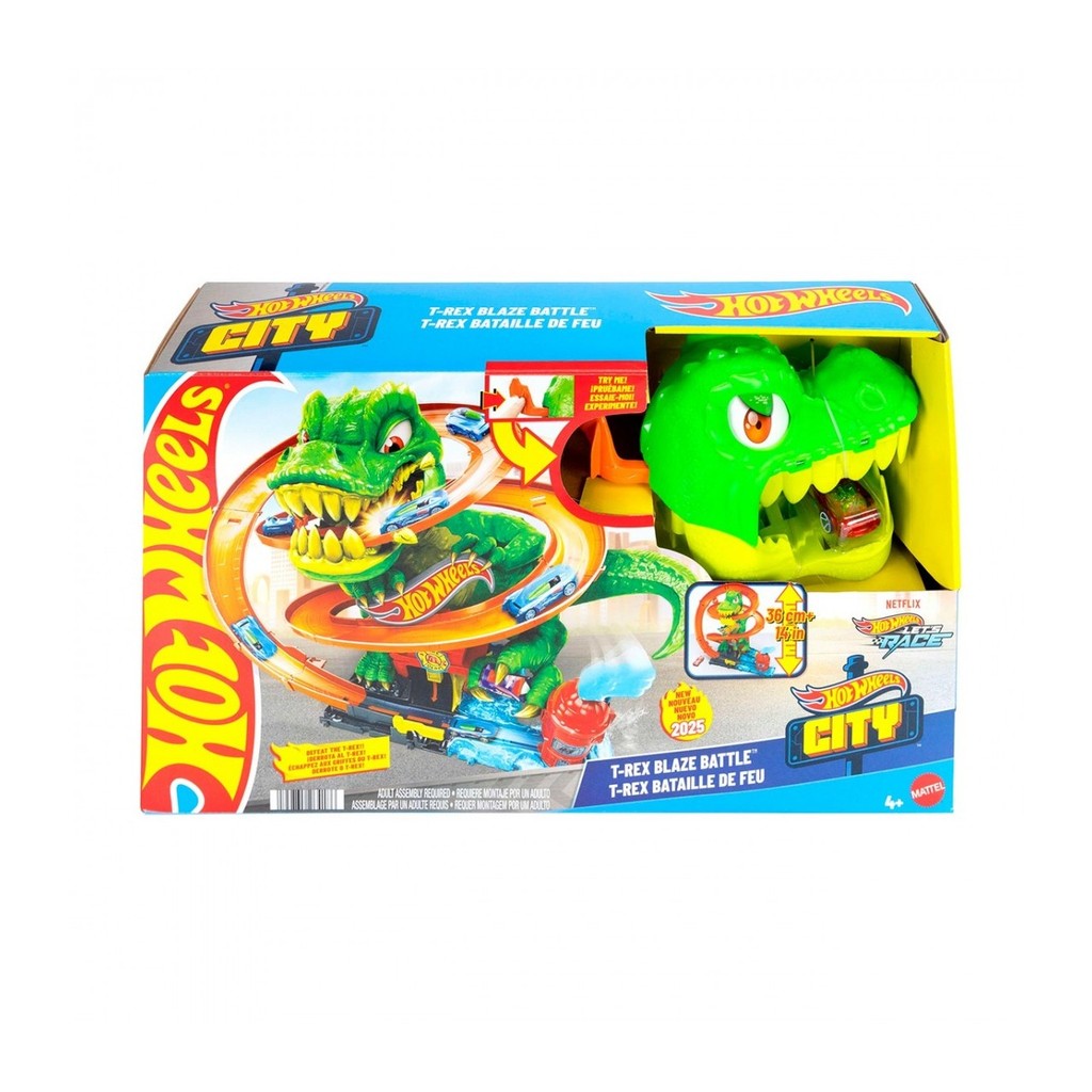 Pista Hot Wheels City Nemesis Dino T Rex Mattel JBM73 Shopee Brasil