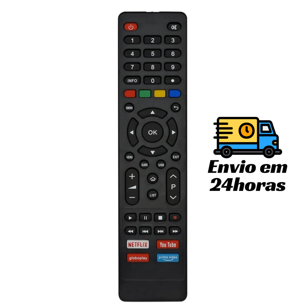 Controle Tv Philco Smart Ph55 Tecla Netflix Globoplay Shopee Brasil