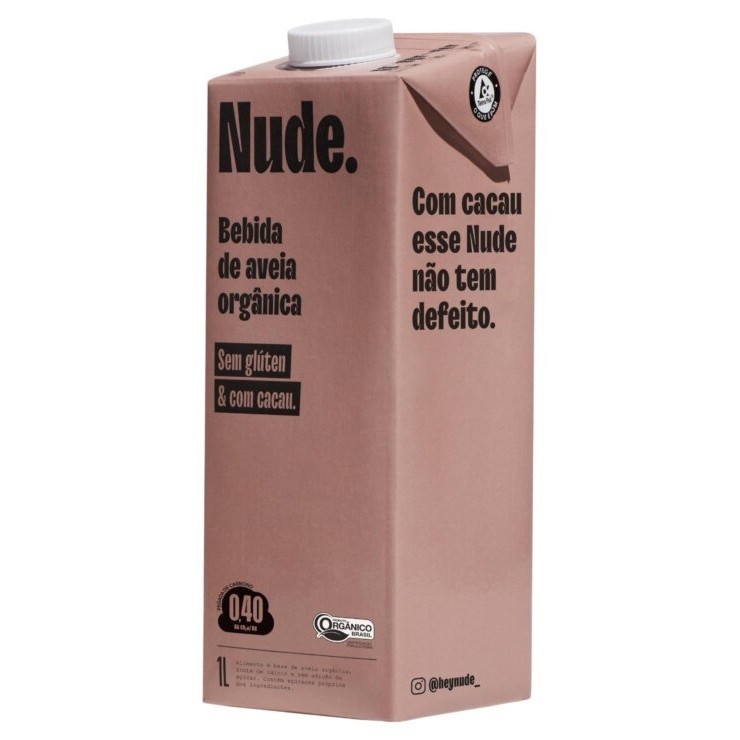 Bebida de Aveia Orgânica sabor Cacau 1L Nude Shopee Brasil