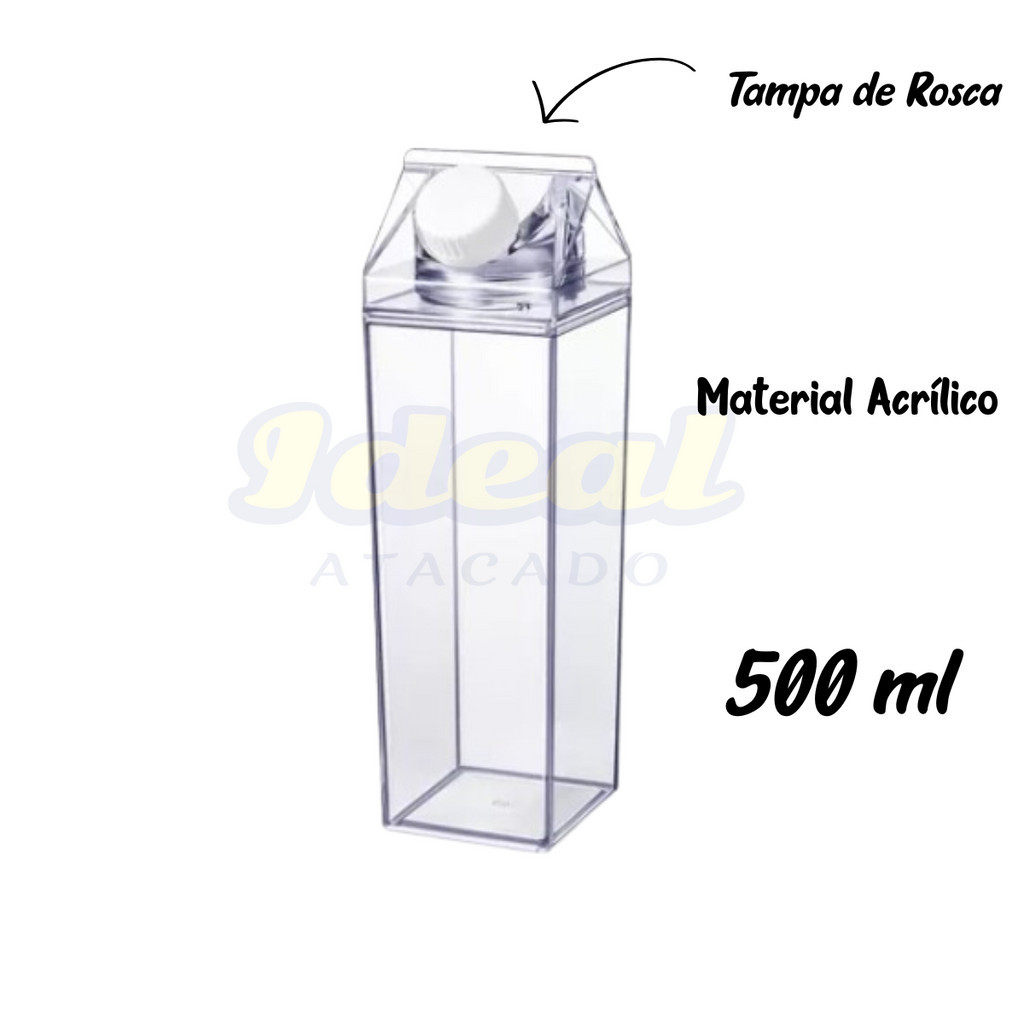 GARRAFA DE ACRILICO AMILGOLD QUAD 500ML 4165 Shopee Brasil