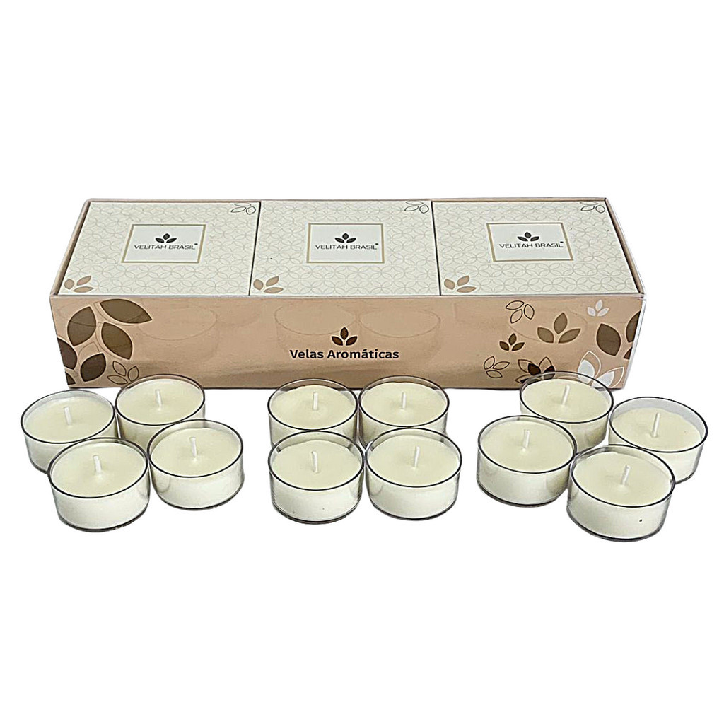 Kit Para Presente 12 Mini Velas Aromáticas Premium 3 Aromas 0001