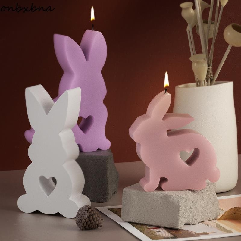 Molde De Páscoa Coelho 3D Silicone Velas De Amor Bricolage Coelhinho