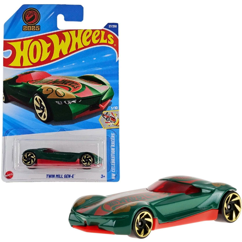 Hot Wheels Twin Mill Gen E Verde HYW80 Escala 1 64 Shopee Brasil