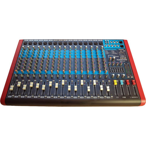 Mesa De Som 16 Canais MS16 4 Soundvoice Bivolt 4 Auxiliares 16 DSP