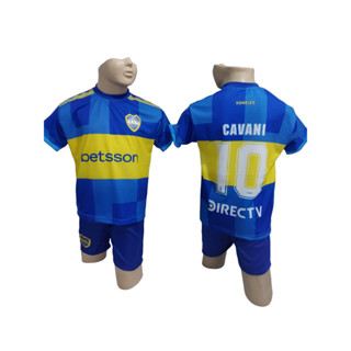 Kit Conjunto Infantil E Juvenil De Futebol Do Boca Juniors Shopee Brasil