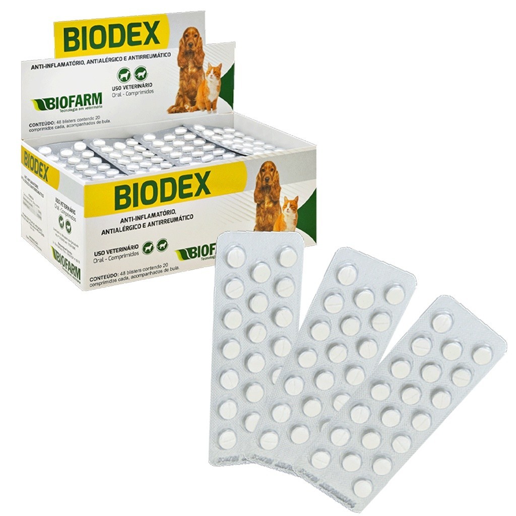 Und Biodex Anti Inflamat Rio Antial Rgico Comprimidos C Es E Gatos