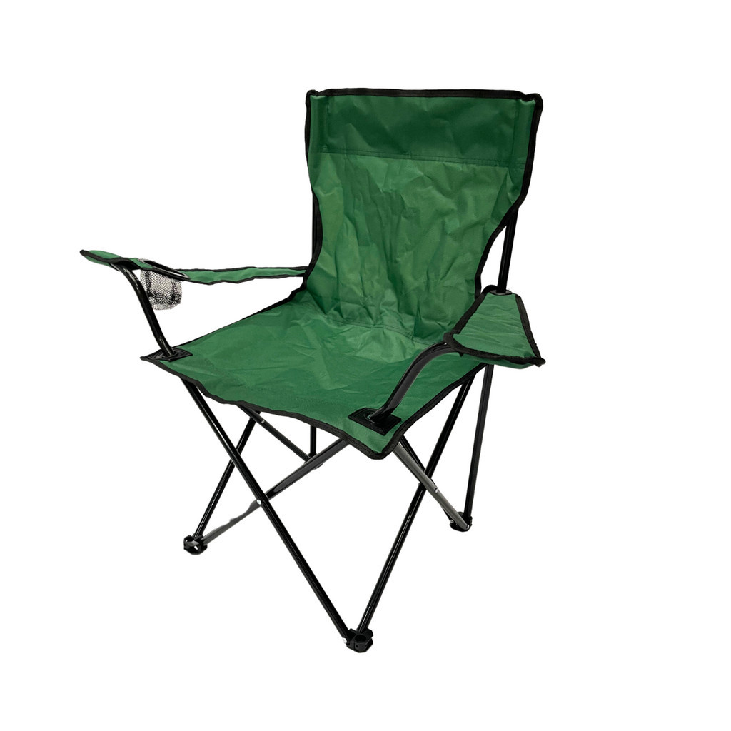 Cadeira Camping Dobravel Verde Porta Copo Ate Kg Incluso Bolsa Para