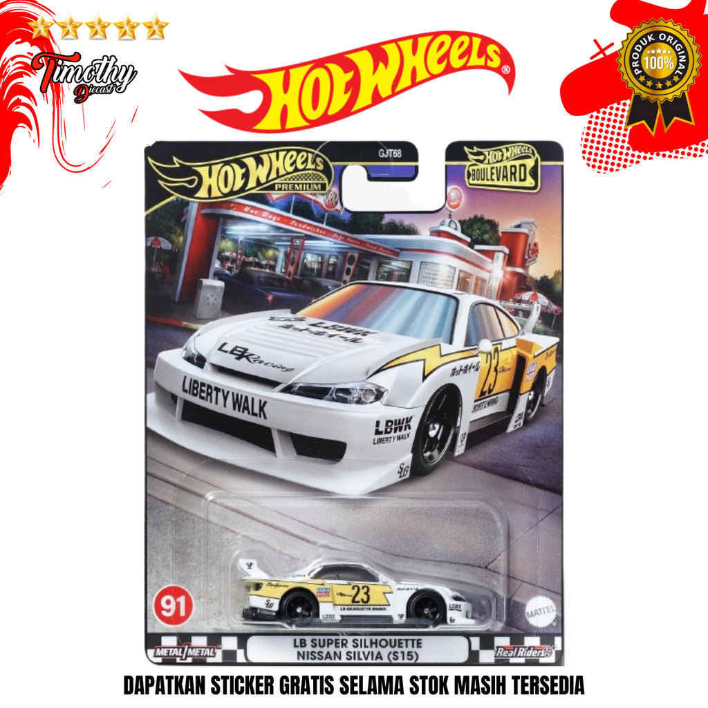 Hot Wheels Rodas Quentes Premium Boulevard Lb Super Silhueta Nissan