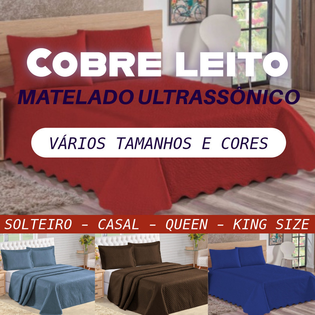 Cobertor Cobre Leito Avulso Slim Liso Várias Cores e Tamanhos Solteiro