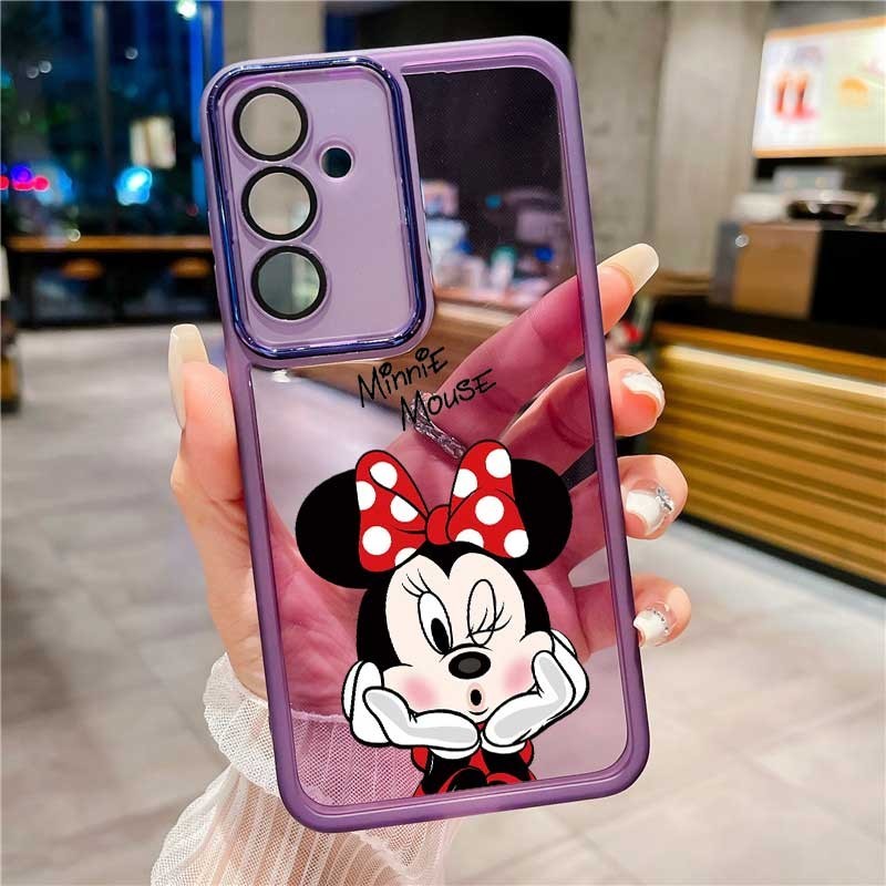 Samsung Galaxy M G M Lovey Minnie Funny Rubber Capa De Borracha