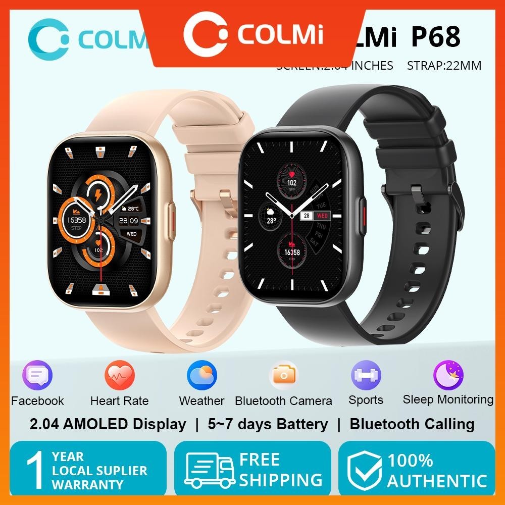 Rel Gio Multifuncional Digital Esportivo Colmi P Amoled Smart Watch