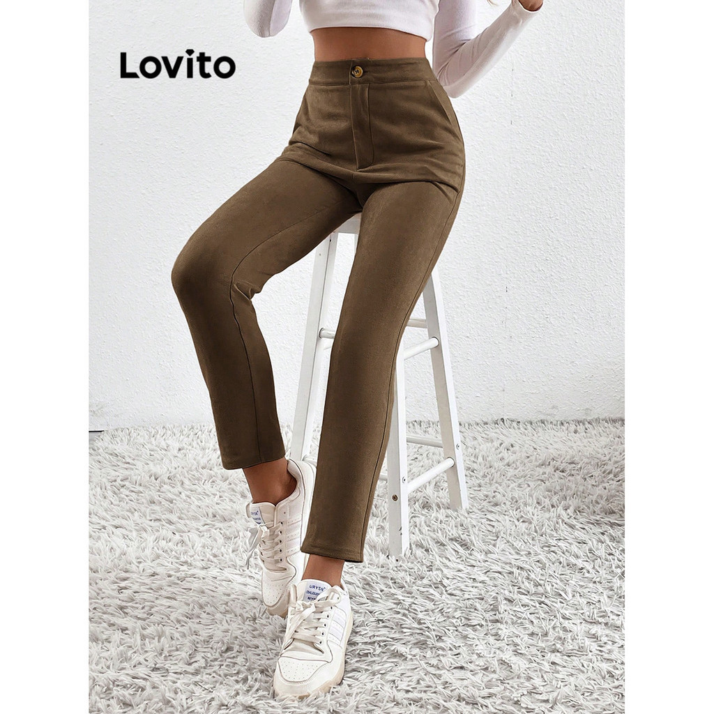 Lovito Casual Cal A Feminina Lisa O Lbl Shopee Brasil