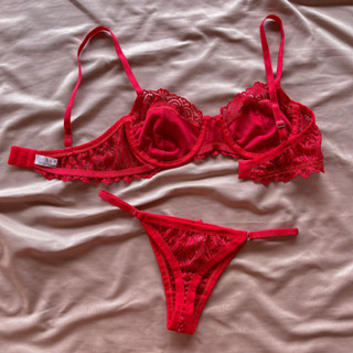 Kit Conjunto Pandora Lingerie Em Renda Sem Bojo Aro Al As