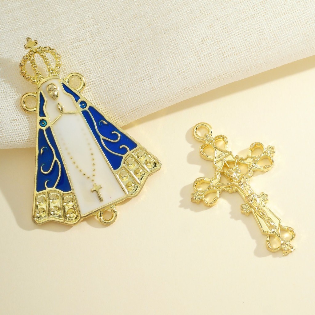 Entremeios Para Ter O Crucifixos Dourado Nossa Senhora Aparecida Alta