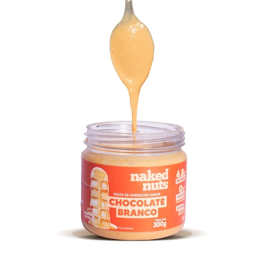 Pasta De Amendoim Chocolate Branco Naked Nuts 300g Shopee Brasil