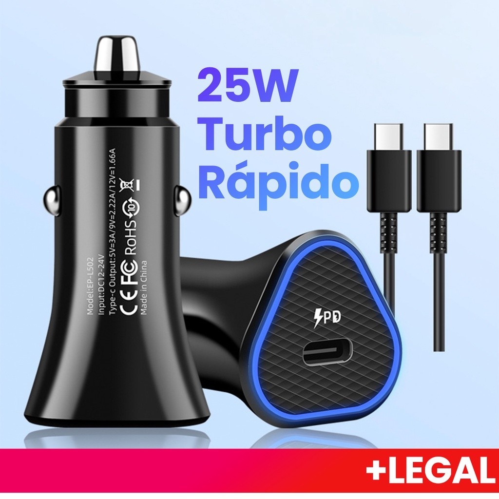 Carregador para Celular Veicular Carro Fonte entradas USB Turbo Rápido