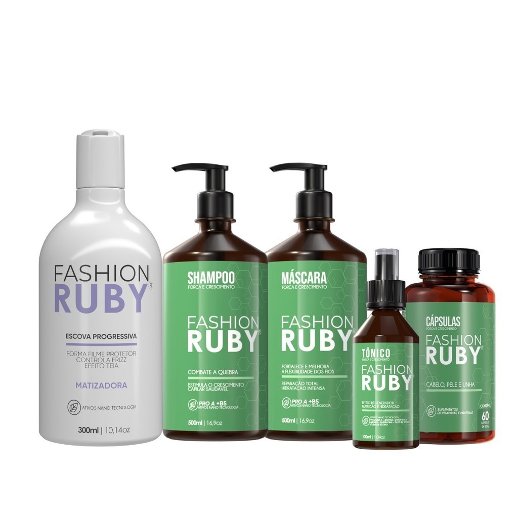 Progressiva Fashion Ruby 300ml Blonde Linha Gold Kit SOS Força e