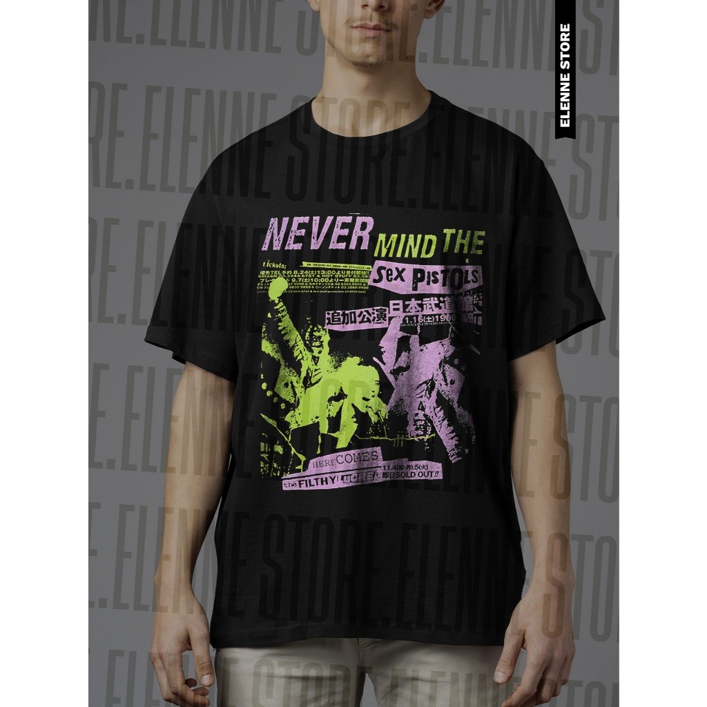 Camiseta Sex Pistols Unissex 100 Algodão Estampada Blusa de Banda Show