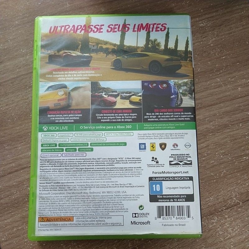 Forza Horizon Xbox M Dia F Sica Original Shopee Brasil