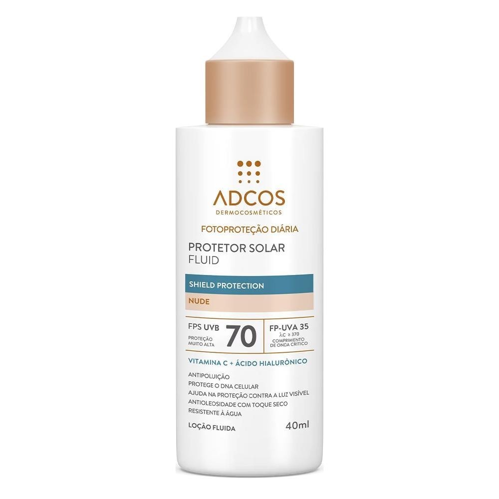 ADCOS PROTETOR SOLAR FLUID FPS70 NUDE 50ML Shopee Brasil
