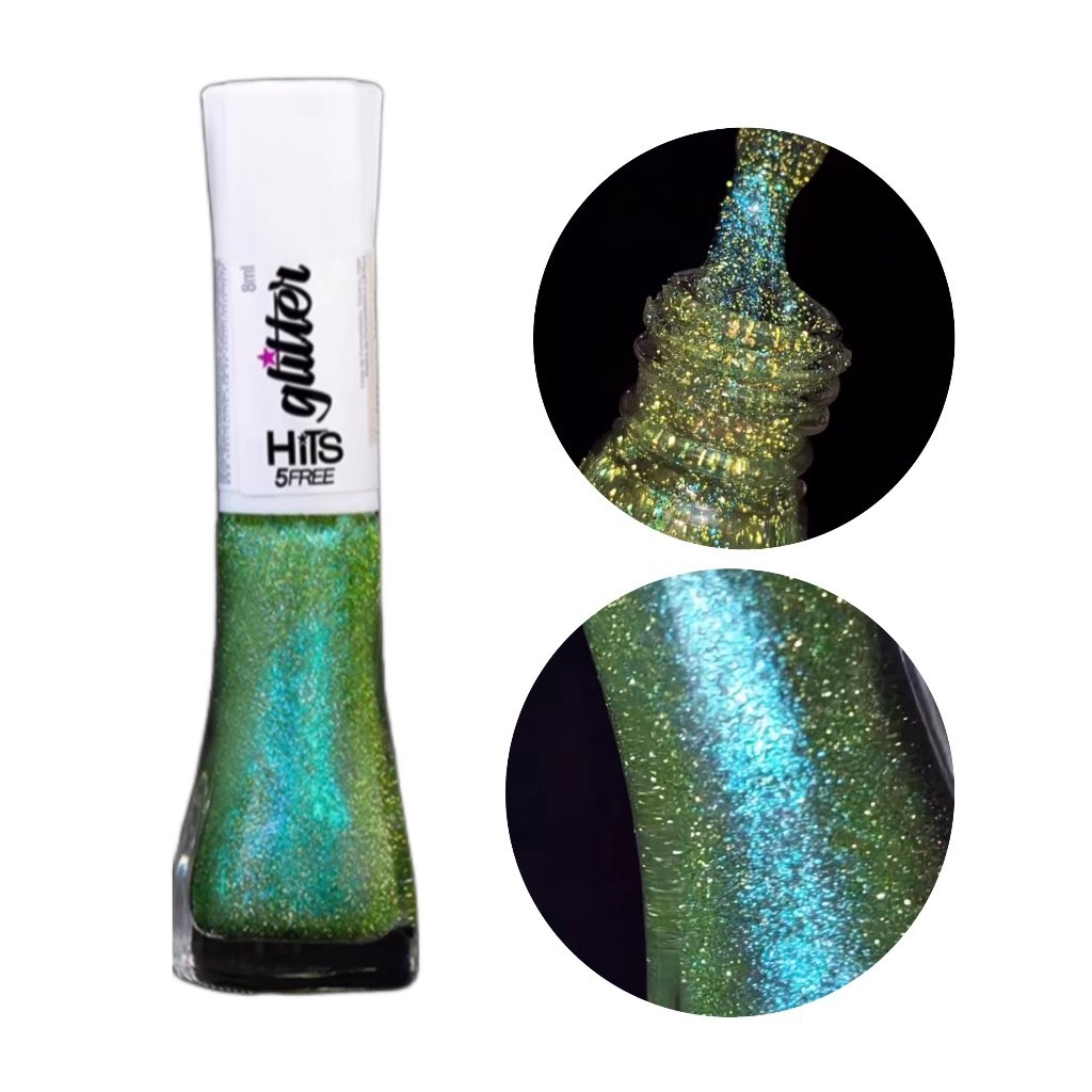 Esmalte Hits Diamante Glitter Refletivo Multichrome Fantasia