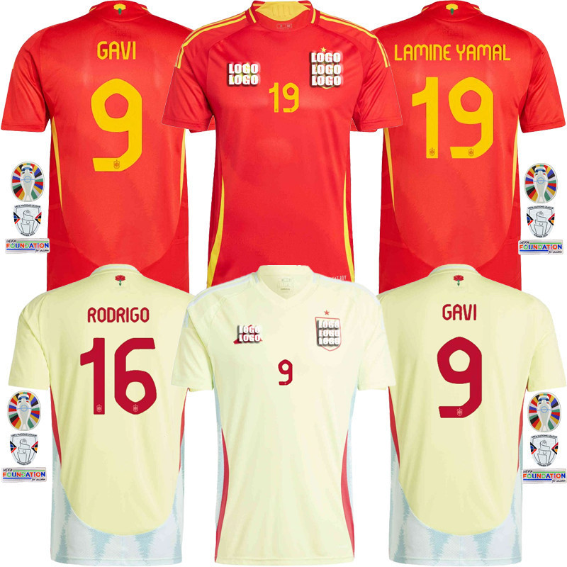 Spain Jersey Home Longe Uefa Euro Camisa De Futebol