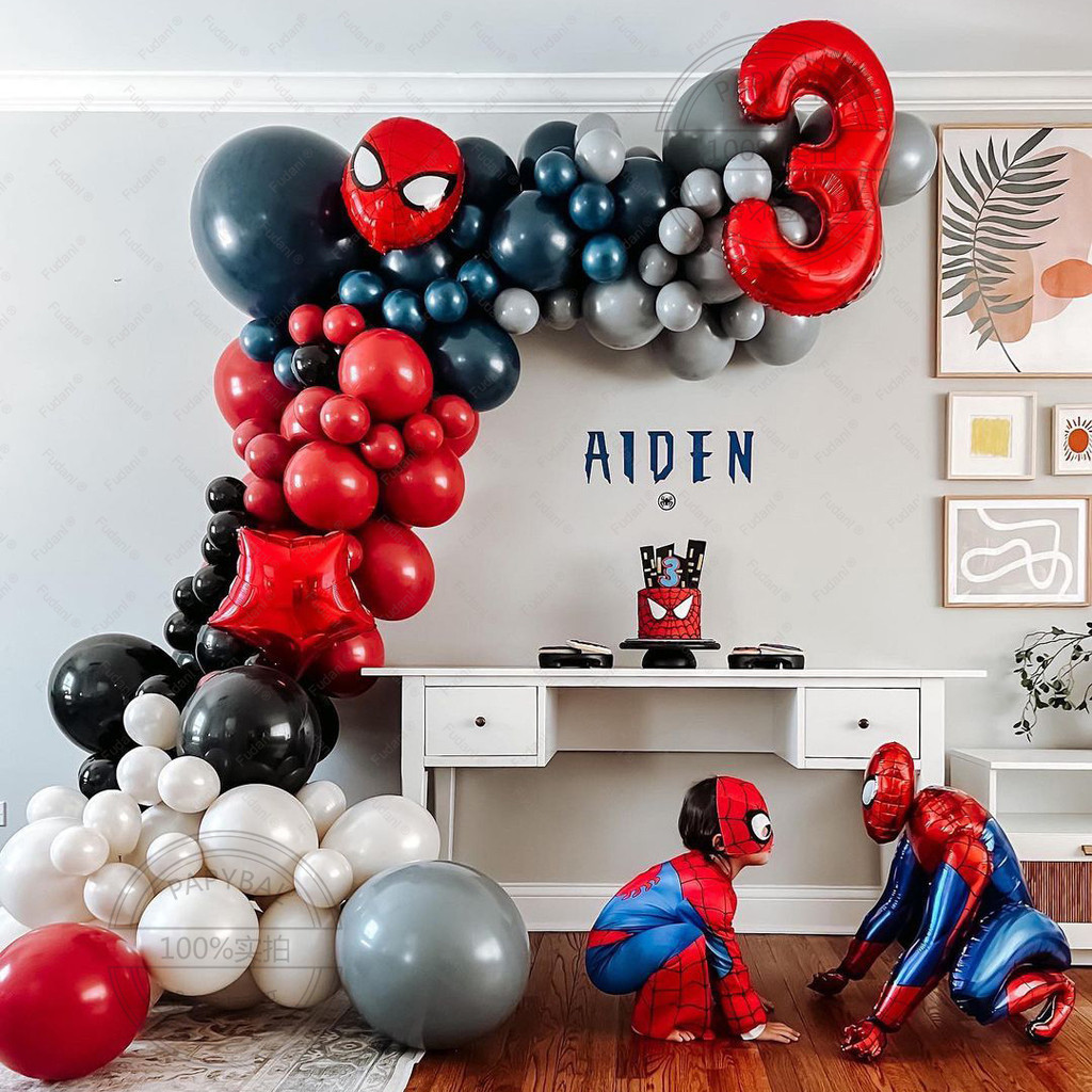 Festa Dos Irm Os Pcs Set Bal Es Garland Arch Kit D Spimderman De