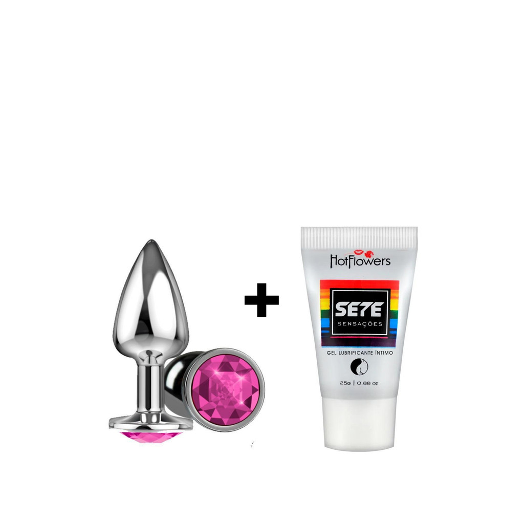 Kit Plug Anal P e Gel Anal Sete Sensações Shopee Brasil