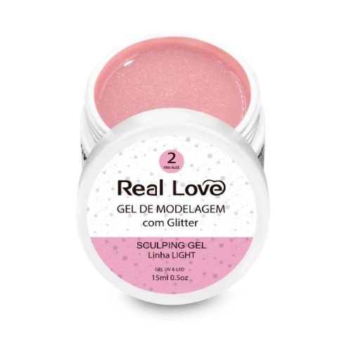 GEL CONSTRUTOR GLITTER REAL LOVE PINK NUDE ML Shopee Brasil