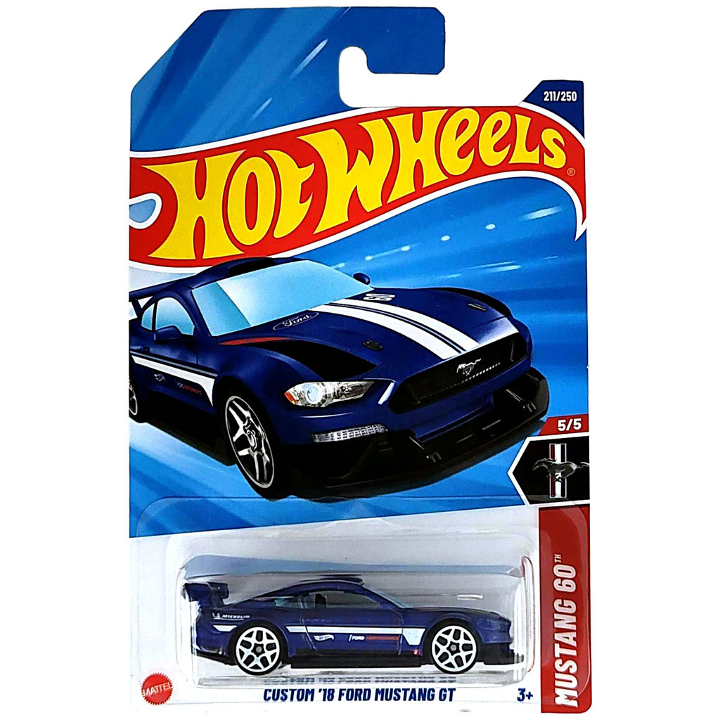 Hot Wheels Básico Mattel HW Mustang 60 Custom 18 Ford Mustang GT Lote