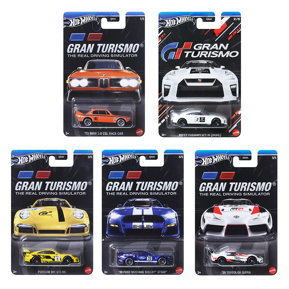 Hot Wheels Serie Gran Turismo Set 5 Miniaturas GDG83 Shopee Brasil