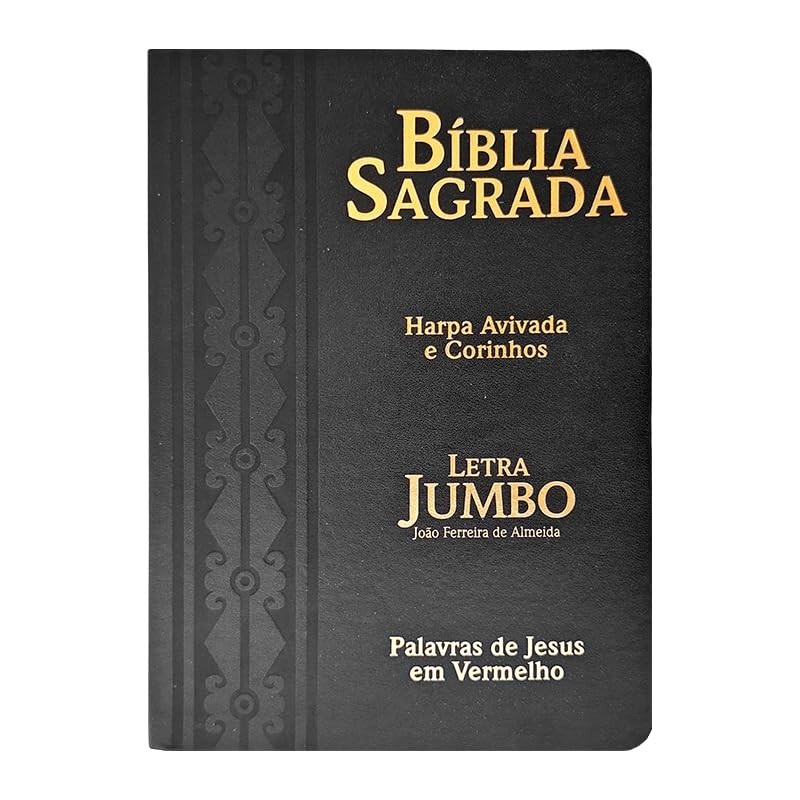 B Blia Harpa Avivada E Corinhos Rc Letra Jumbo Capa Pu Luxo