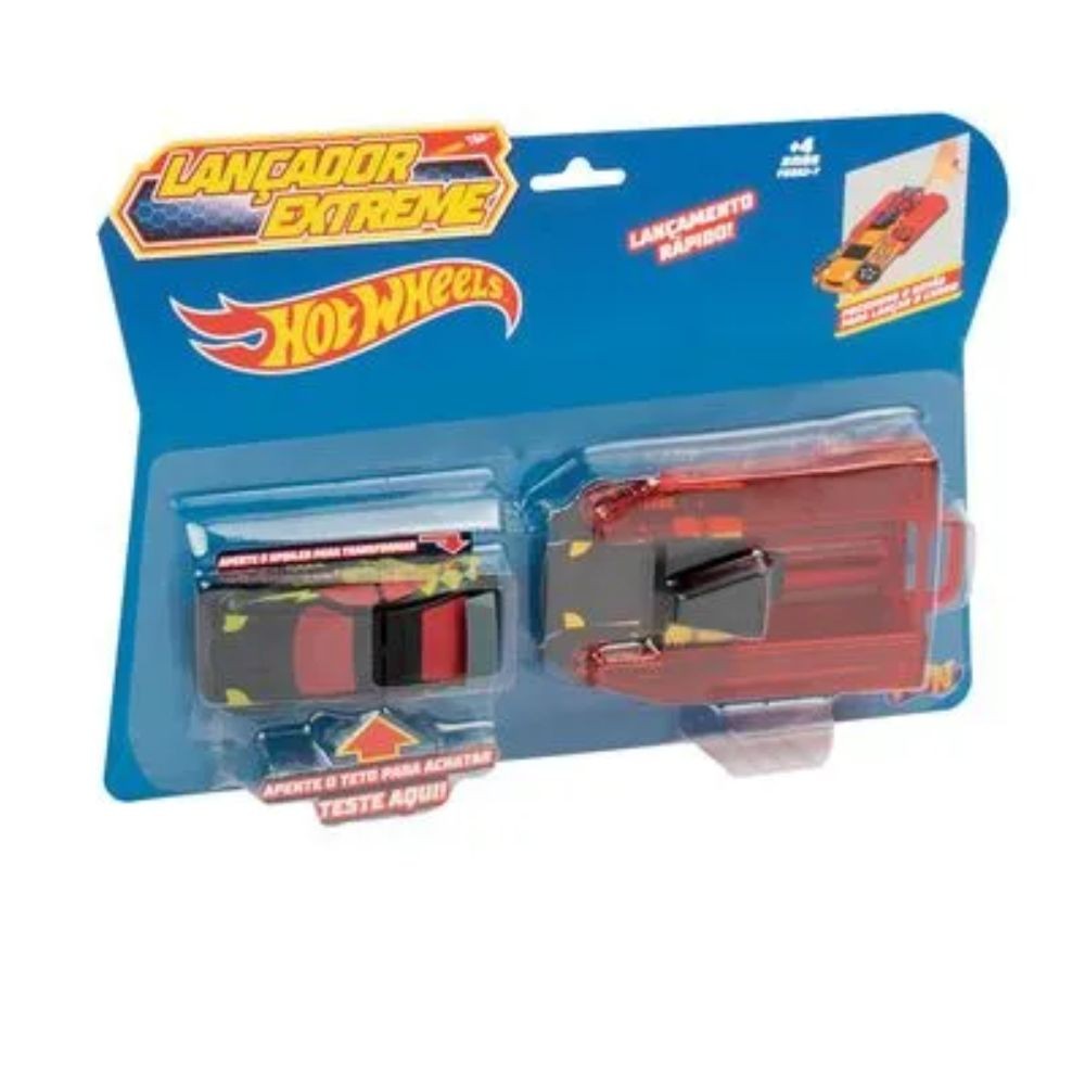 Carrinho Hot Wheels Lançador Extreme Preto FUN F Shopee Brasil