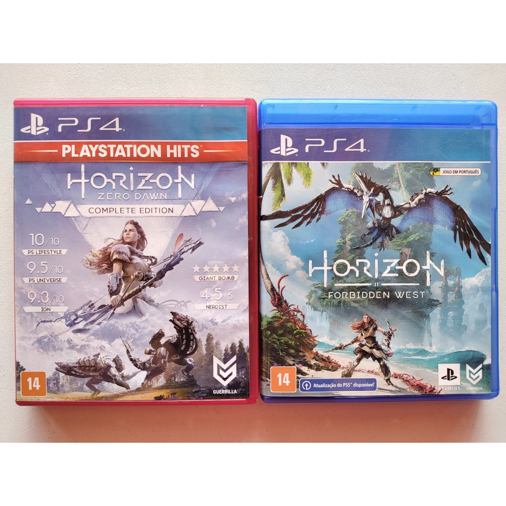 Combo Jogos Horizon Zero Dawn Complete Forbidden West Ps Shopee Brasil