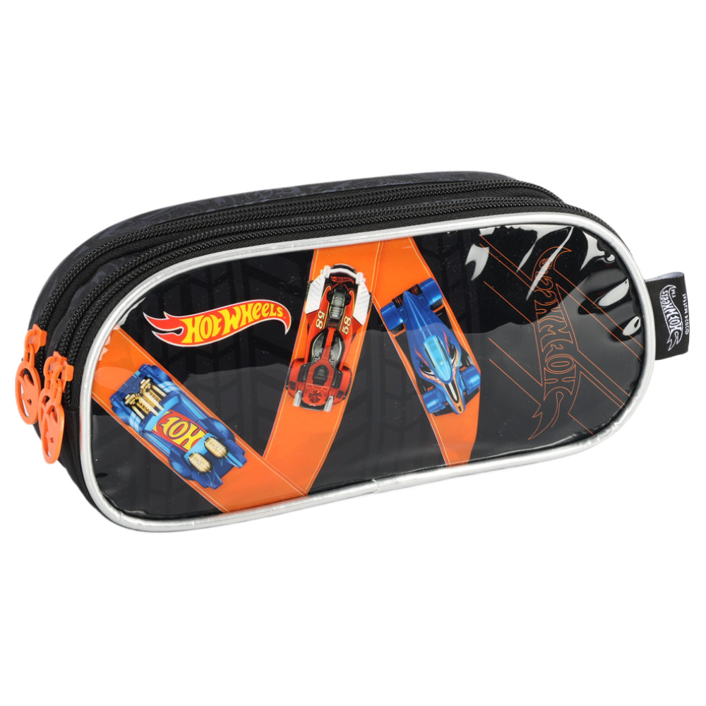 Estojo Triplo Oficial HOT WHEELS Pista Preto Luxcel EI41495 Shopee Brasil