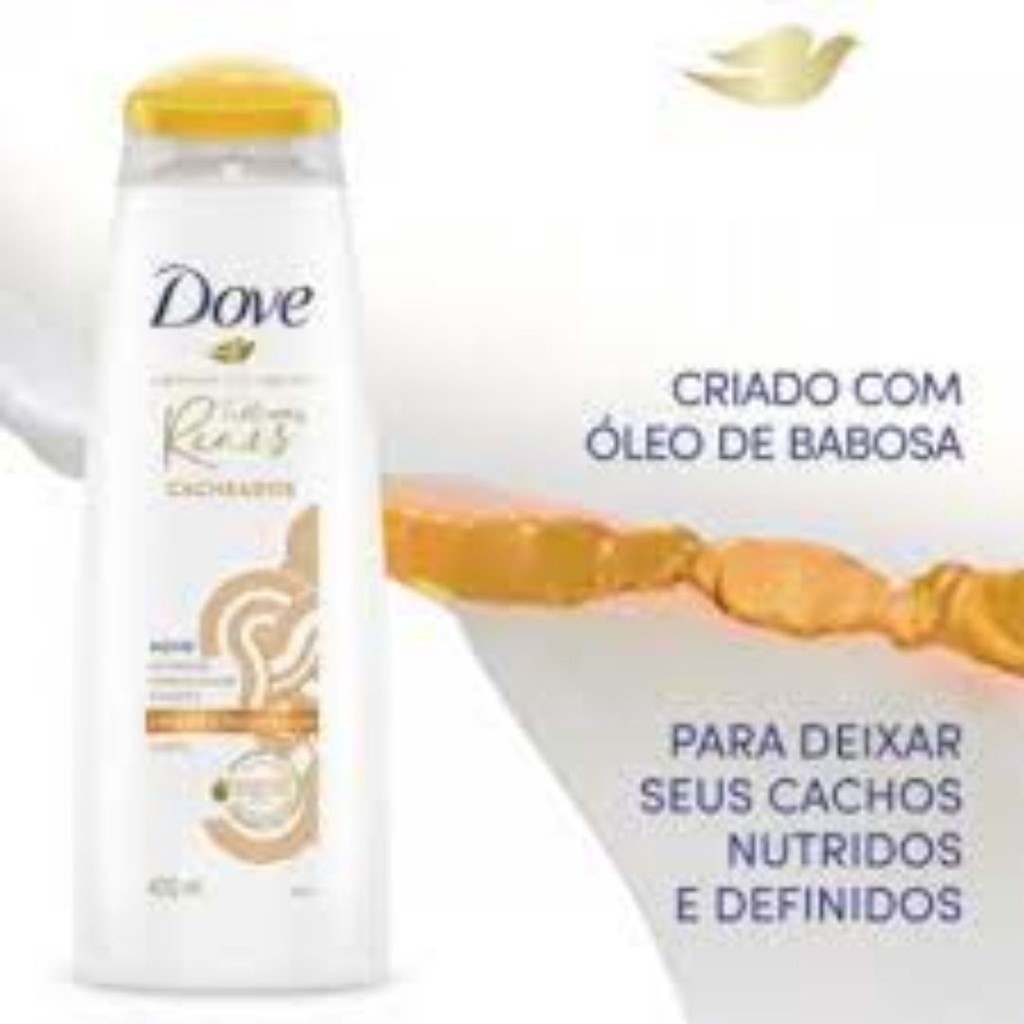 Shampoo dove texturas reais cacheados óleo de babosa 400ml Dove 400ml