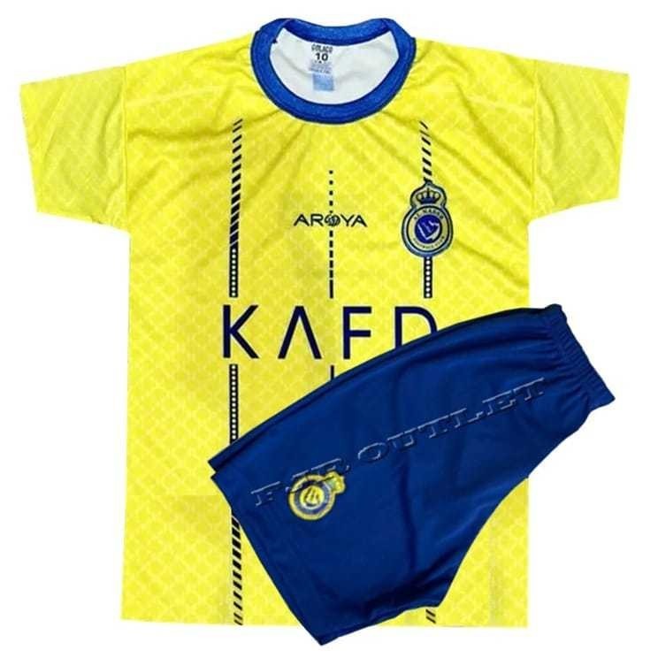 Uniforme Al Nassr Amarelo MAIS VENDIDO CR7 Cristiano Ronaldo 2024 25