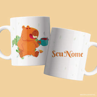 Caneca Capivara SEU NOME Personalizada Shopee Brasil